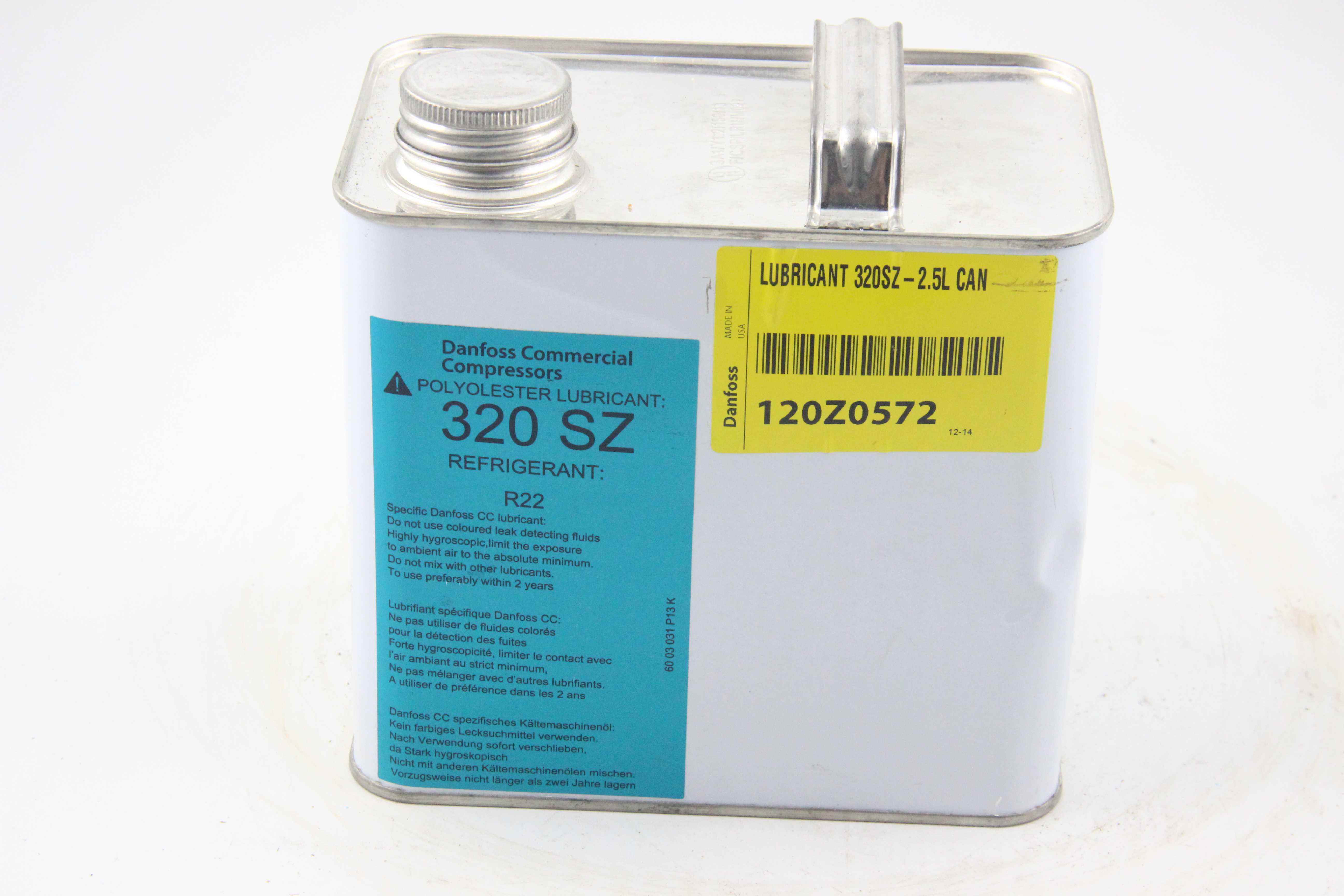 空調設備配件丹佛斯冷凍油320SZ 2.5L裝