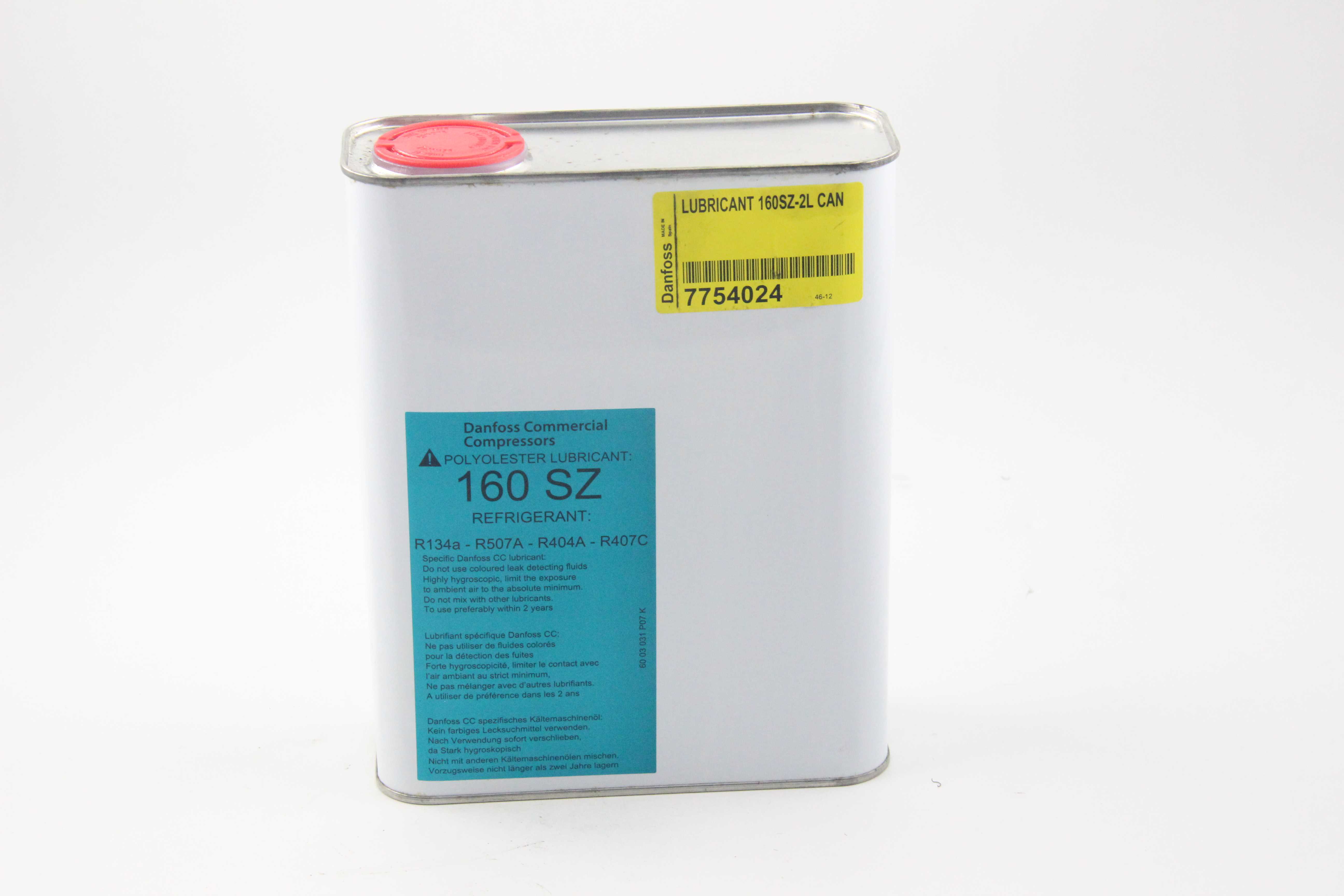 丹佛斯冷凍油160SZ 2L裝 空調設備配件
